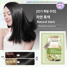 PHYO 10봉 식물 추출 버블 염색제 거품 흰머리, 블랙티 (10 봉지), 1개, 1L