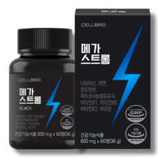 뉴트리라인 메가스트롱 블랙 1박스 1개월분, 1개, 60정