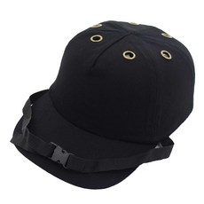 shangren 경량 안전 하드 모자 헤드 보호 캡 작업장 건설 현장 모자, 블랙, 1개