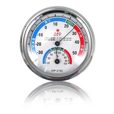 AIP-2102室內外溫濕度計(小) 精巧設計 免電池 室內外通用 易讀取, 1個