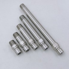 快接頭 不銹鋼模具 快速接頭 1/4水咀 大組2分 冷卻水 開放式 快速公頭 加長水嘴, 1個, N9-1/4-200mm