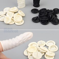 숍블리 손가락 씌우개 세트 라텍스손가락골무, 검정