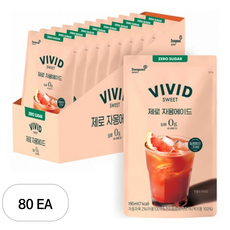 비비드스위트 제로 자몽 에이드, 190ml, 80개