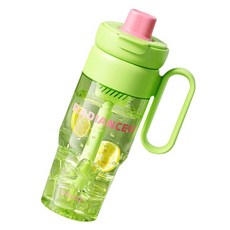 RELEA 대용량 플라스틱 빨대 텀블러, 1개, 민트그린, 850ml