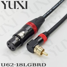 YUXI 音源線 XLR母轉RCA彎頭, 1個, XLR母轉RCA彎頭 一條 紅色,12米 含雙頭