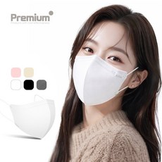 국내산 KF94 숨쉬기 편한 새부리형 컬러 황사 방역 대형 마스크, 100매, 1개, 화이트