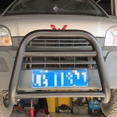 다마스 루프랙 사다리 거치대 무타공 도어, U형 전면 보호 바, 1개