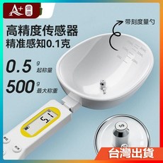 【A 優選】【雙勺設計便捷】電子量勺秤高精度家用烘焙食品勺子秤精準家用稱量勺充電款, 1個, 【計量勺替換勺子頭】500克通用,廠家直銷【母嬰材質】全新升級
