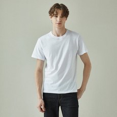 반팔 백색 라운드 티 BOT8158 - 1매입
