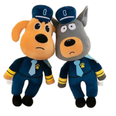 1+1 래브라도경장인형 대형 애착 sheriff labrado, 1개, 래브라도+도베르만 30cm, 1mm