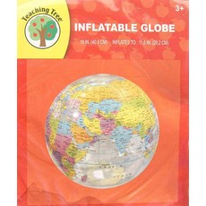 투명 공기 주입식 지구본 - 29.2cm(11.5인치)