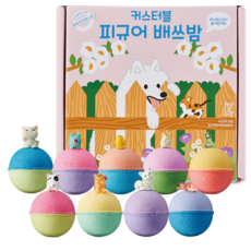 [국내생산] 커스터블 피규어 배쓰밤 9구 세트 반려동물, 630g, 1개
