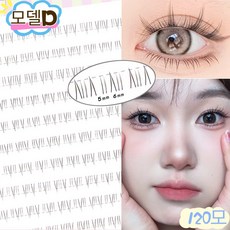 ANYOU 언더 인조 속눈썹 자연스러운 가닥 아랫속눈썹 연장 아이래쉬 -160모 대용량 투명 라인 속눈썹, 1개, D(120모)