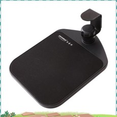 台灣熱銷850鼠標托盤配件護腕鼠標墊電腦架 可旋轉固定滑鼠墊，360度旋轉，舒適護腕, 1個, Black