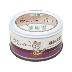 吶一口 無穀貓湯罐 鮪魚+膠原蛋白 貓咪營養湯罐 貓零食, 80g, 1個, 鮪魚柴魚