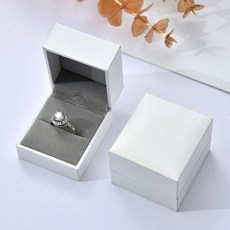 심플 화이트 반지케이스 하드케이스