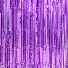 파티장식은박수술커튼(라이트라벤다) 반짝이 가랜드, 1개, 기본