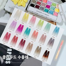 2026년 신제품: 18색 젤 네일 폴리시 세트 (1세트) - 살롱에서 사용하기 적합한 가정용 DIY 네일 폴리시, 1개, 45g, 가을/겨울 색상 구성