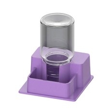 공간 효율적인 파충류 물그릇 자동 리필 메커니즘 조용한 기능, 1개, Purple