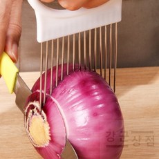 (강군상점) 뜨거운 고기 슬라이스 고정 보조포크 커팅기구 양배추슬라이스 스팸자르기 야채썰기 보쌈고기자르기