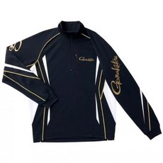 GAMAKATSU GM-3471 黑色長袖排汗衫 L、LL 吸汗速乾 - 百有釣具, LL