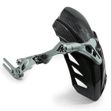 臺灣出貨 守護者後擋泥闆通用適用小牛雅迪小猴子m3m5電摩改裝擋水泥瓦後盾, 四代擋泥板通用【水轉印】鈦色, 1個