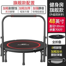 성인용점핑운동기구 접이식 유산소 트램폴린 방방이 가정용 실내 스틸프레임 승마살, 1, I. 플래그십 모델48인치더블 레스트700캐티 안정두꺼