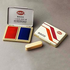 利百代 LIBERTY 高級兩色印台 LTP-T 紅/藍 打印台, 1個