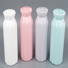 내옆채움가게 플라스틱 일자형 꽃병 테이블용화분, 그레이