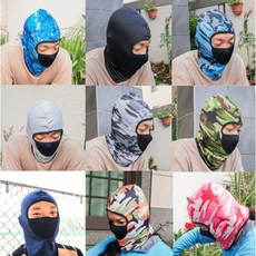 凱美棉業 全罩式涼感透氣防曬頭套 (防曬 透氣 彈性), 隨機出色, 1個