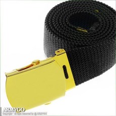 ARMYGO 黑色軍規腰帶，耐磨戰術腰帶，戶外運動腰帶，可調節軍事風腰帶, 1個, 黑色