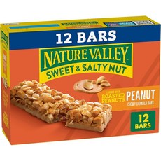 Nature Valley Sweet and Salty Nut 그래놀라 바, 12개(1팩), 땅콩