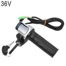 DC 24V 36V 엄지 스로틀(배터리 표시기 포함) 역방향 잠금 전기 스쿠터 Ebike 가속기, 02 36V