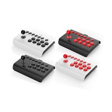 [레르콘]BaiSPai BSP Y02 무선 게임 컨트롤러 블루투스 조이스틱 아케이드 PC/TV/PS4/Switch/휴대장치, 1개, 화이트블랙