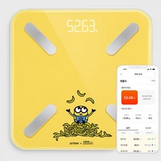 앳플리 T8 정확한 몸무게 저울 더블스인 바디체중계 체지방 미니언즈 에디션 가정용 전자 기계 211132, T8 스마트 체중계 미니언즈 에디션211132