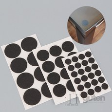 더휴즈 논슬립 소음 방지 패드 스티커 찍힘방지, 사이즈, 1cm(24P)
