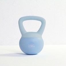 커틀벨 스쿼트 아령 보호 5kg블루 실리콘 4kg/옐로우 캐틀벨 5kg 케틀벨 스윙 덤벨, 2 5kg블루, 1개