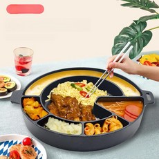 치즈닭갈비냄비 분리형 냄비 치즈닭갈비 식당용 무쇠팬, 단일 항목, 1개, 1cm