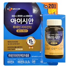 CJ 아이시안 루테인 지아잔틴 플러스케어 세트 눈건강 11중 기능성, 1개, 120정