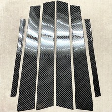 台製 6片 中柱 亮面貼片 真碳纖維 卡夢 車窗裝飾條面板 適合 06-13 ISF IS250 IS350 SXE20, 1個