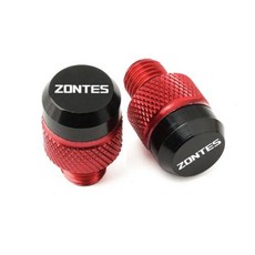 Zontes 존테스 G1125 ZT125 150D 310R 310X 350D 350E 350M 368G 368K 703T 703RR 오토바이 미러 수정 나사 홀 플러그, 1)Red