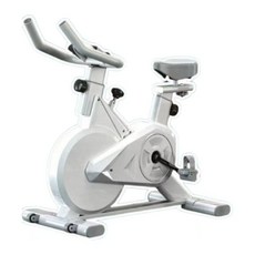 13KG 飛輪健身車，無極阻力調節，300斤載重，靜音皮帶, 白色, 全包款【白色】13KG飛輪+心率