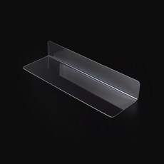 투명 L형 냉장고 칸막이 책상 파티션 아크릴 가림막 경계 분리대 20x6cm 1P