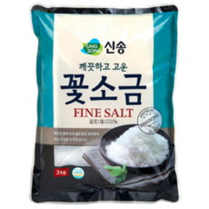 꽃소금, 3kg, 3개