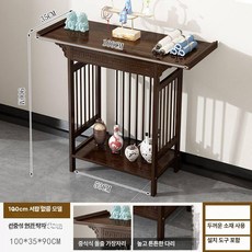 얇은콘솔 현관 슬림 우드콘솔 인테리어 장식장, 확장 두꺼워진 100cm 서랍 미포함 35cm