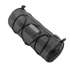 자전거 크로스바 프론트 백 핸들 바 보관 가방 프론트 마운트 자전거 가방 사이클링 백, 검은, 흑색의, 1개