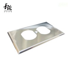 長流 台規單聯雙孔插座蓋板 適用COOPER插座, 1個