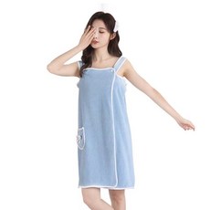 라이프툴스 목욕 타월 가운, 블루, 1개