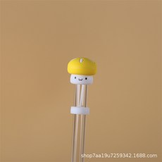 스탠리호환 빨대 뚜껑 마개 실리콘 스트로 캡 악세사리 텀블러용 다용도, 1개, K_옐로우