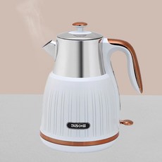 키친아트 렉스 무선 스텐 전기주전자 1.6L, KP-583 (화이트)